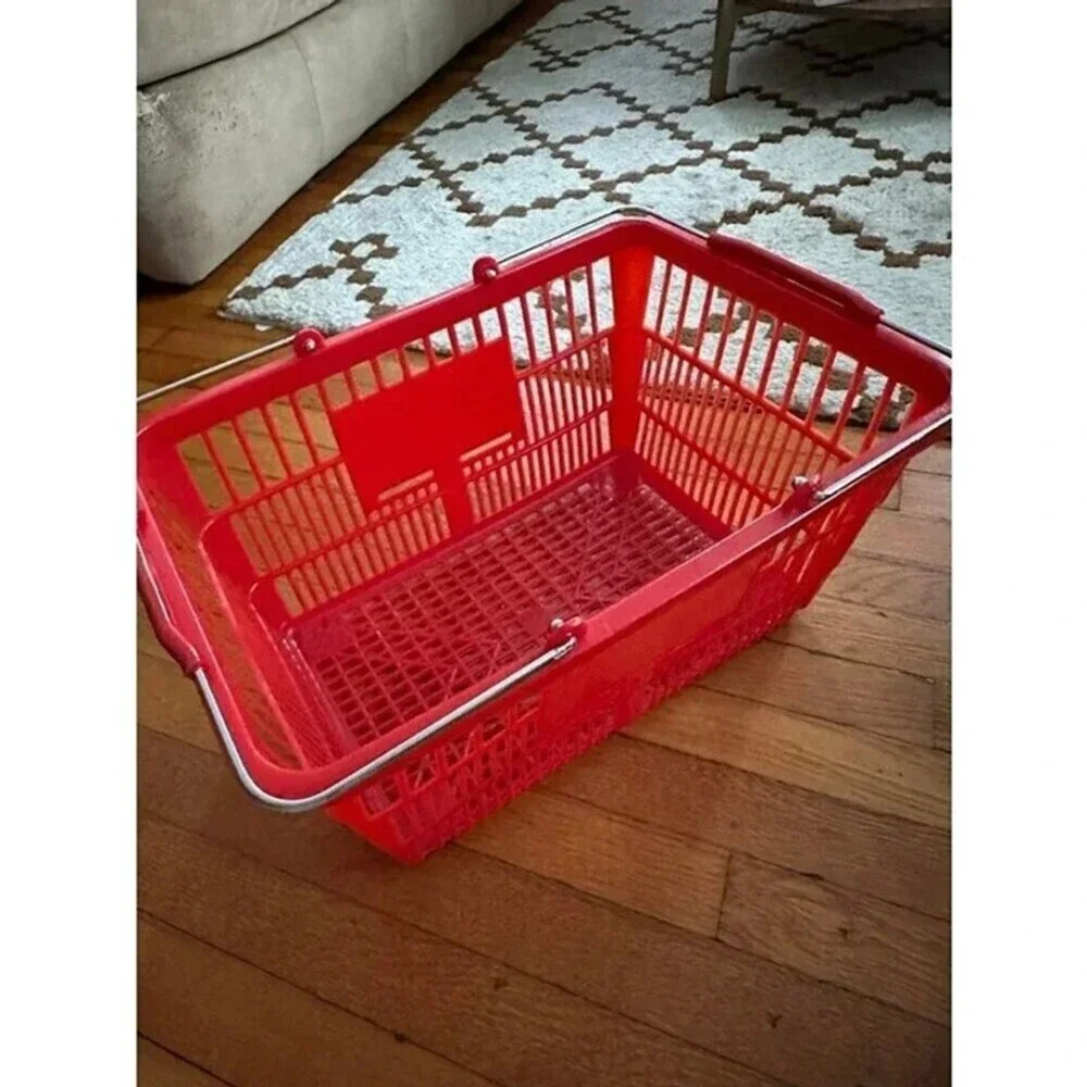 Red Shopping Cart Basket